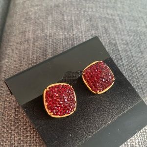 Kate Spade red stone studs